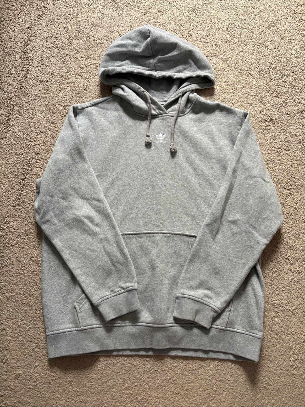Adidas Gray Pullover Hoodie •Size XL
